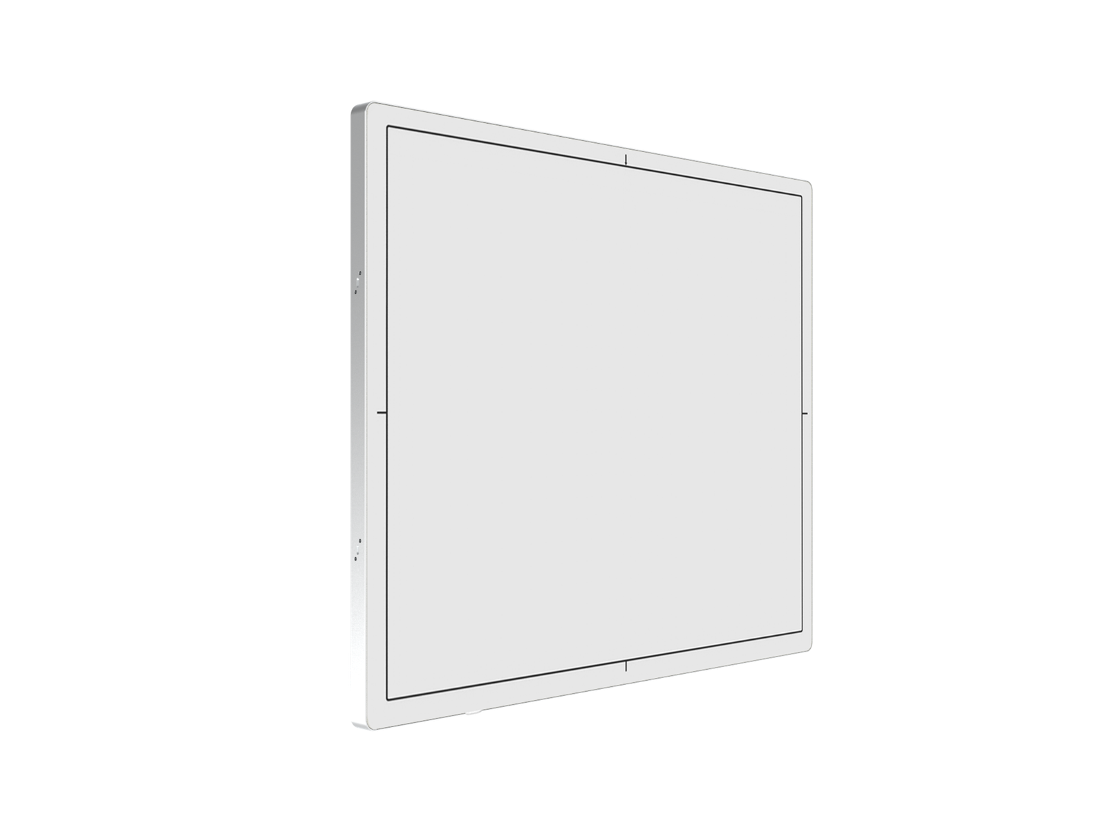 Original reference image showing the flat panel detector at an angle
